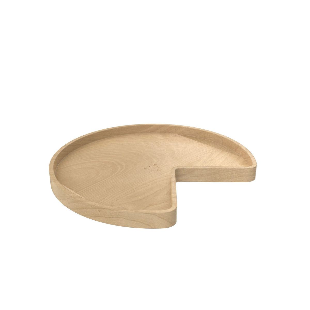REV-A-SHELF 4WL401-BS Series Wood Kidney Shaped Lazy Susans For Corner Base Cabinets W/Swivel Bearing