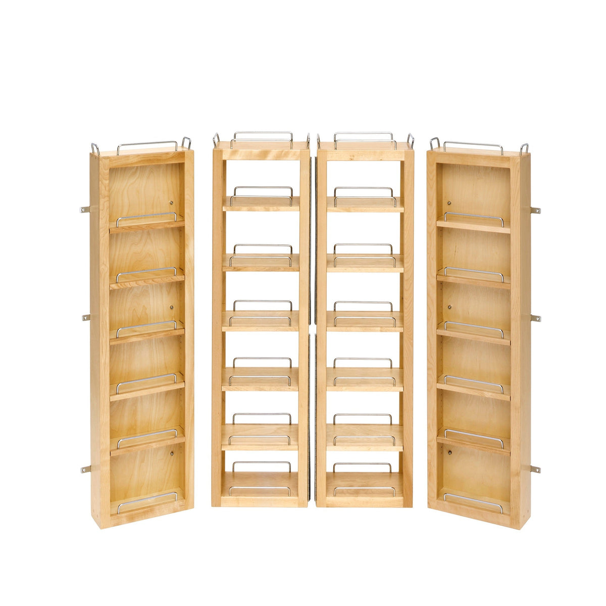 REV-A-SHELF 4WP Series Natural Maple (24) Shelf Swing-Out Pantry for 36" Base Cabinets