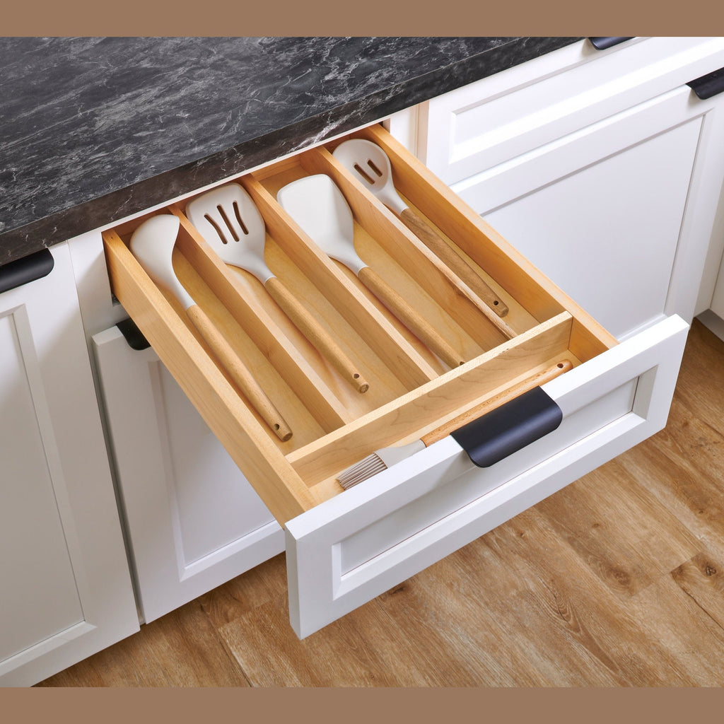REV-A-SHELF 4WUT-RF Series Natural Maple Right Size Utensil Drawer Insert