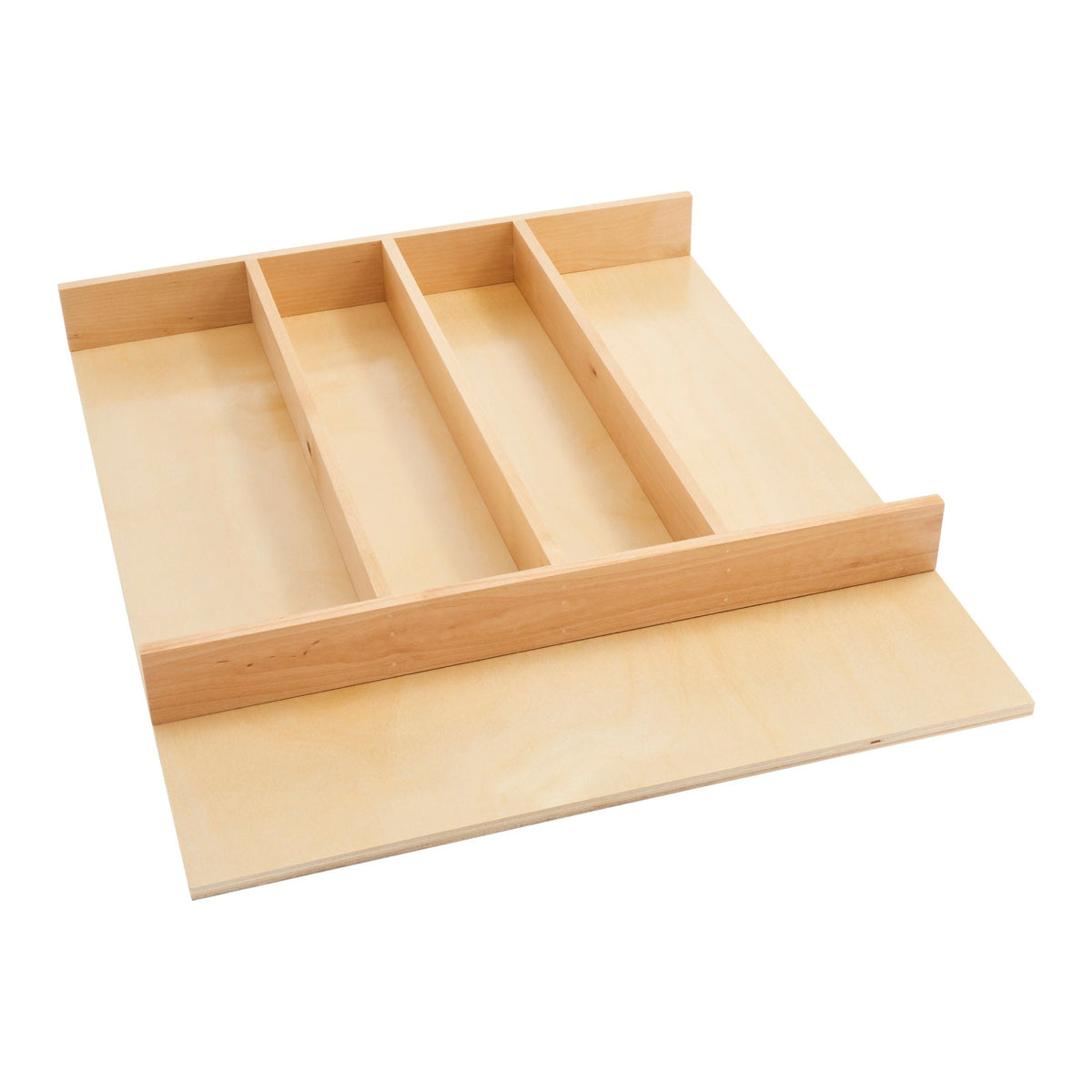 REV-A-SHELF 4WUT-SH Series Wood Trim-to-Fit Shallow Utensil Drawer Insert Organizer