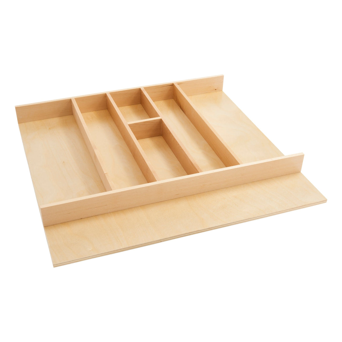 REV-A-SHELF 4WUT-SH Series Wood Trim-to-Fit Shallow Utensil Drawer Insert Organizer