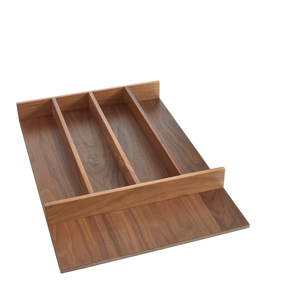 REV-A-SHELF 4WUT-SH Series Wood Trim-to-Fit Shallow Utensil Drawer Insert Organizer