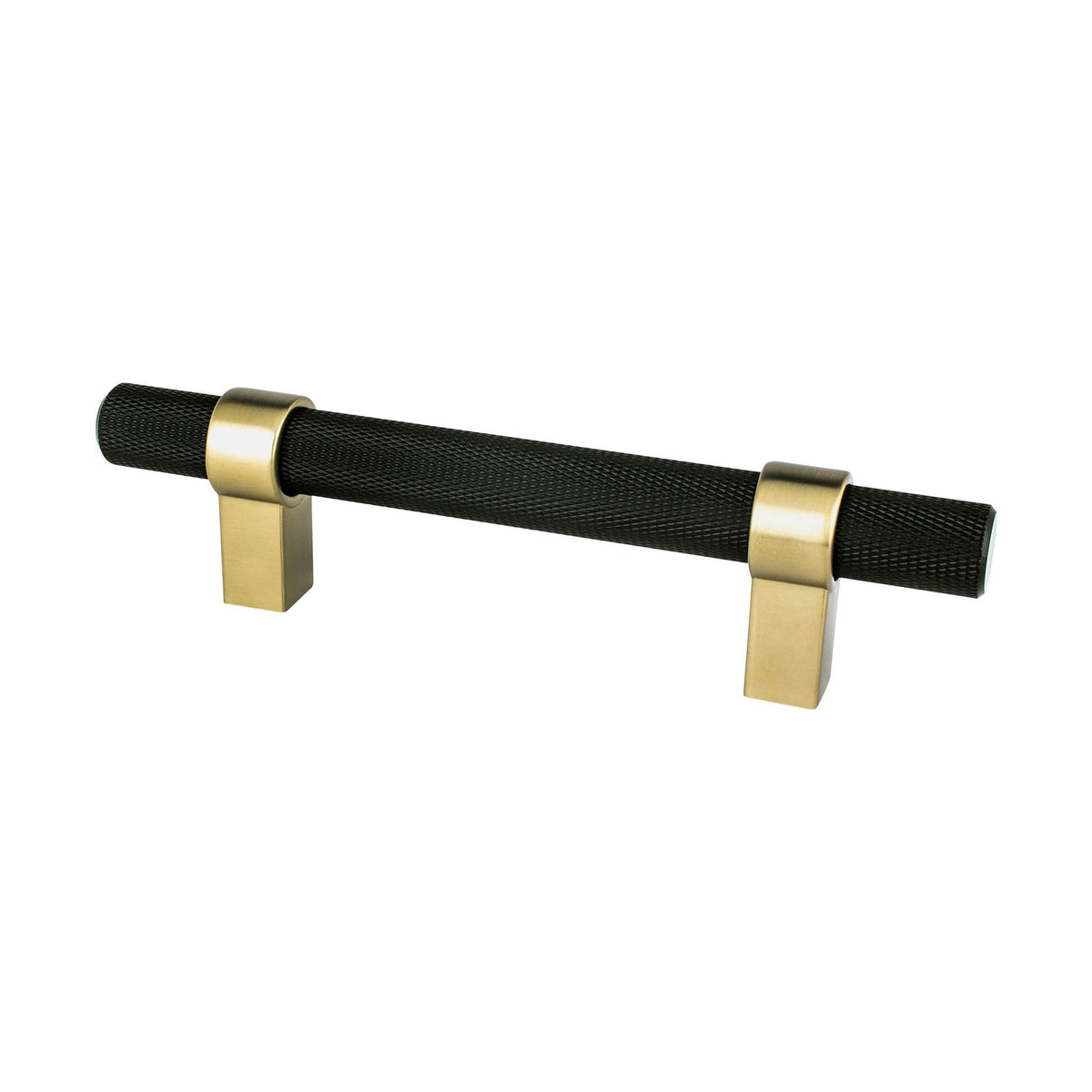 BERENSON Radial Reign Cabinet Knobs & Pulls - Matte Black and Modern Brushed Gold