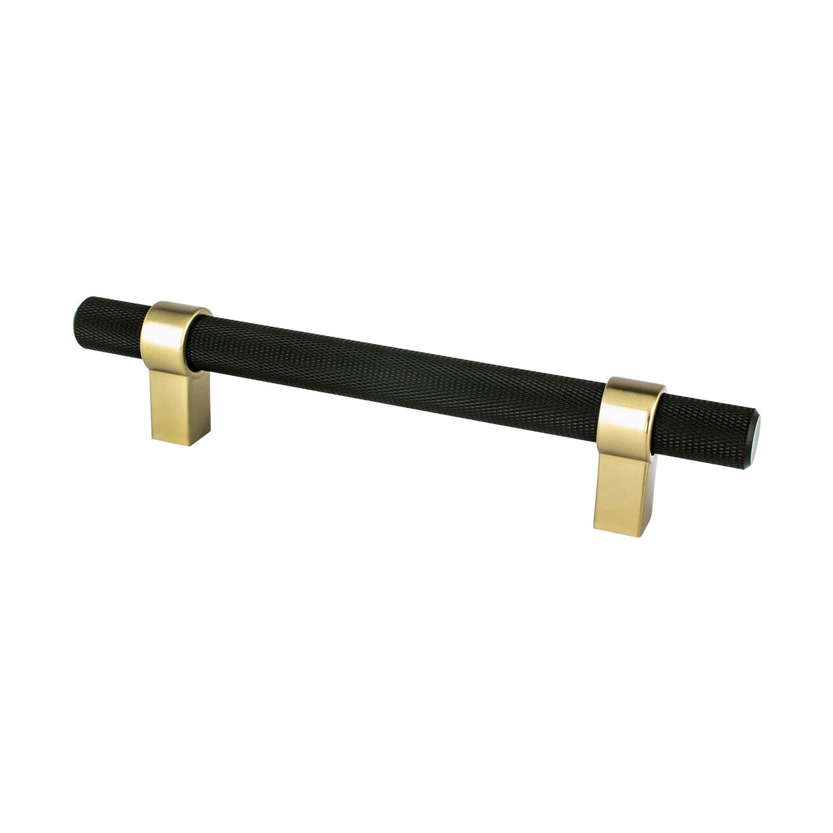 BERENSON Radial Reign Cabinet Knobs & Pulls - Matte Black and Modern Brushed Gold