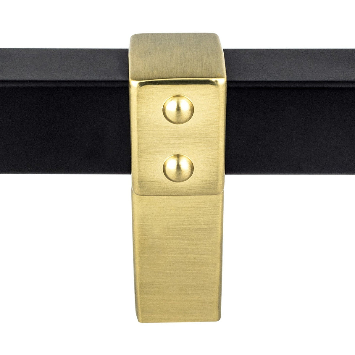 BERENSON Rivet Rebel Cabinet Knobs & Pulls - Matte Black and Modern Brushed Gold