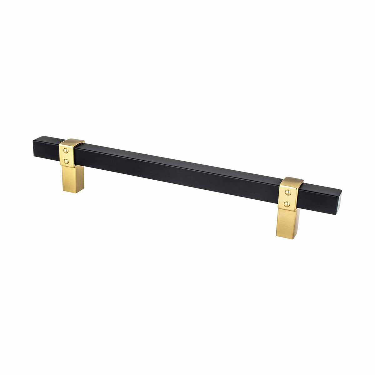BERENSON Rivet Rebel Cabinet Knobs & Pulls - Matte Black and Modern Brushed Gold