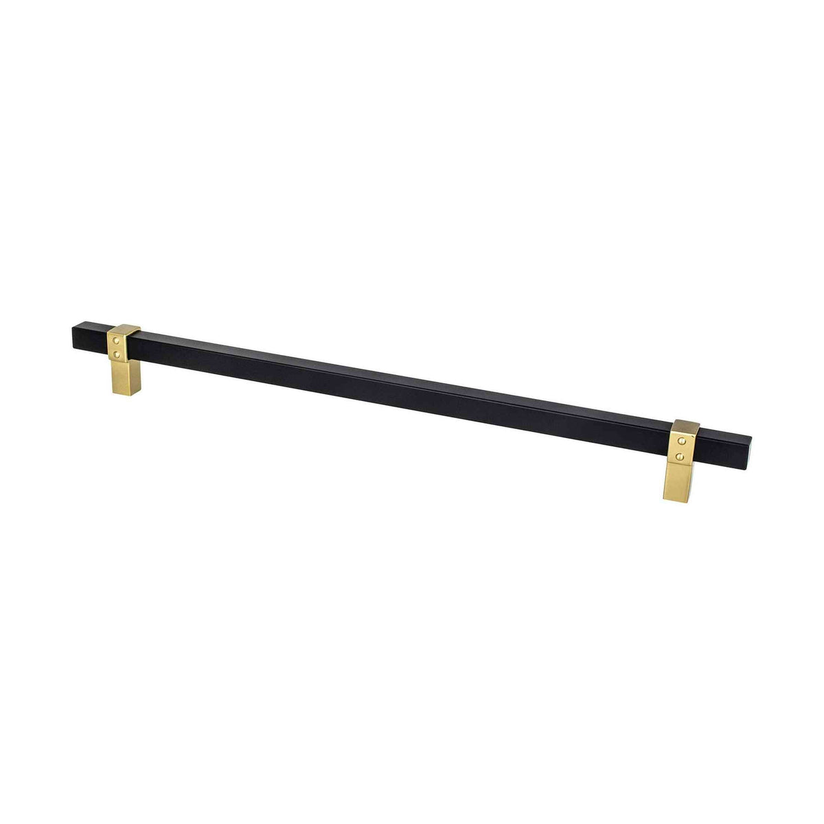 BERENSON Rivet Rebel Cabinet Knobs & Pulls - Matte Black and Modern Brushed Gold