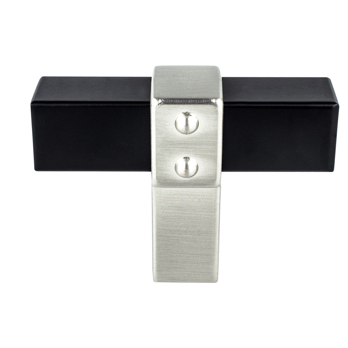 BERENSON Rivet Rebel Cabinet Knobs & Pulls - Matte Black and Brushed Nickel