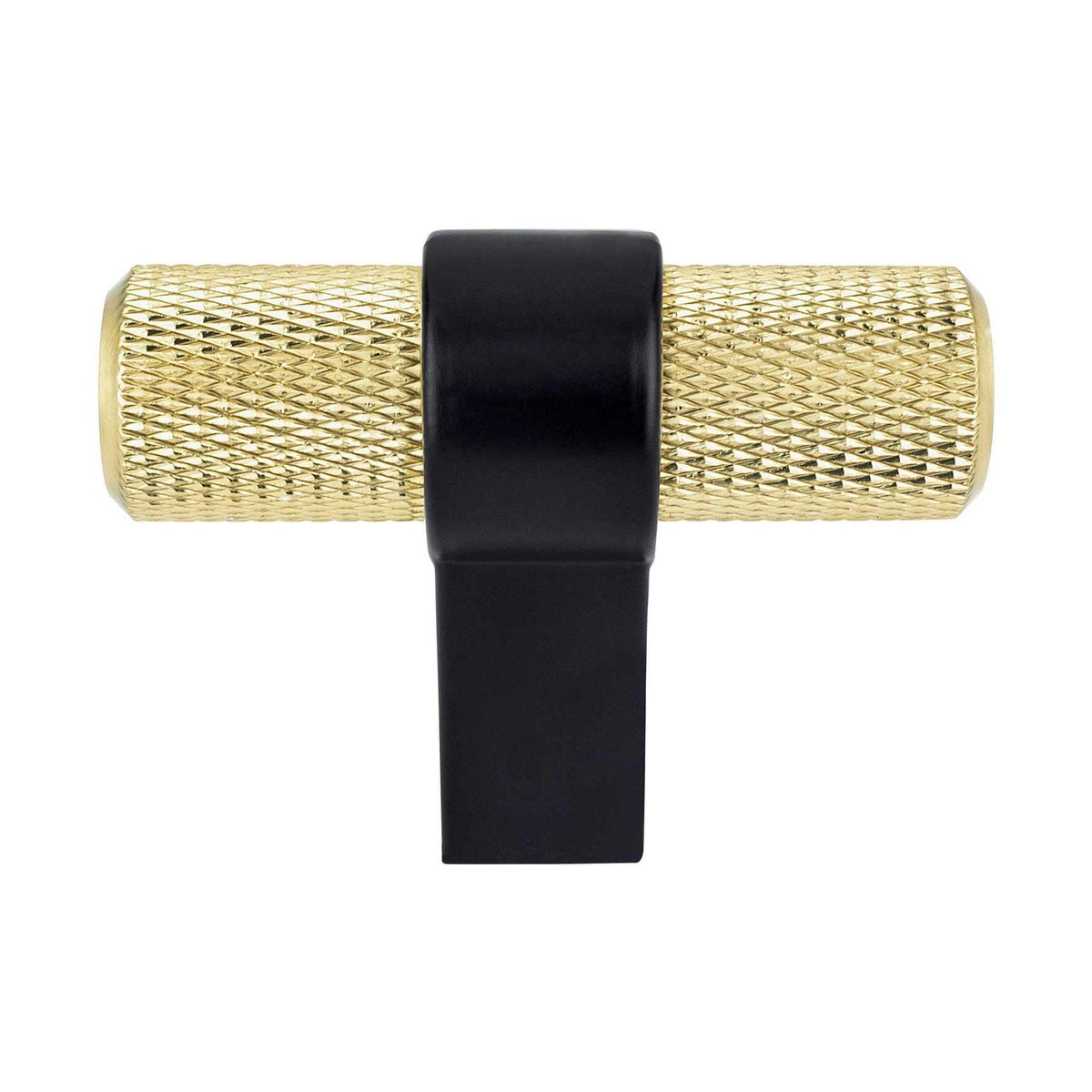 BERENSON Radial Reign Cabinet Knobs & Pulls - Modern Brushed Gold and Matte Black