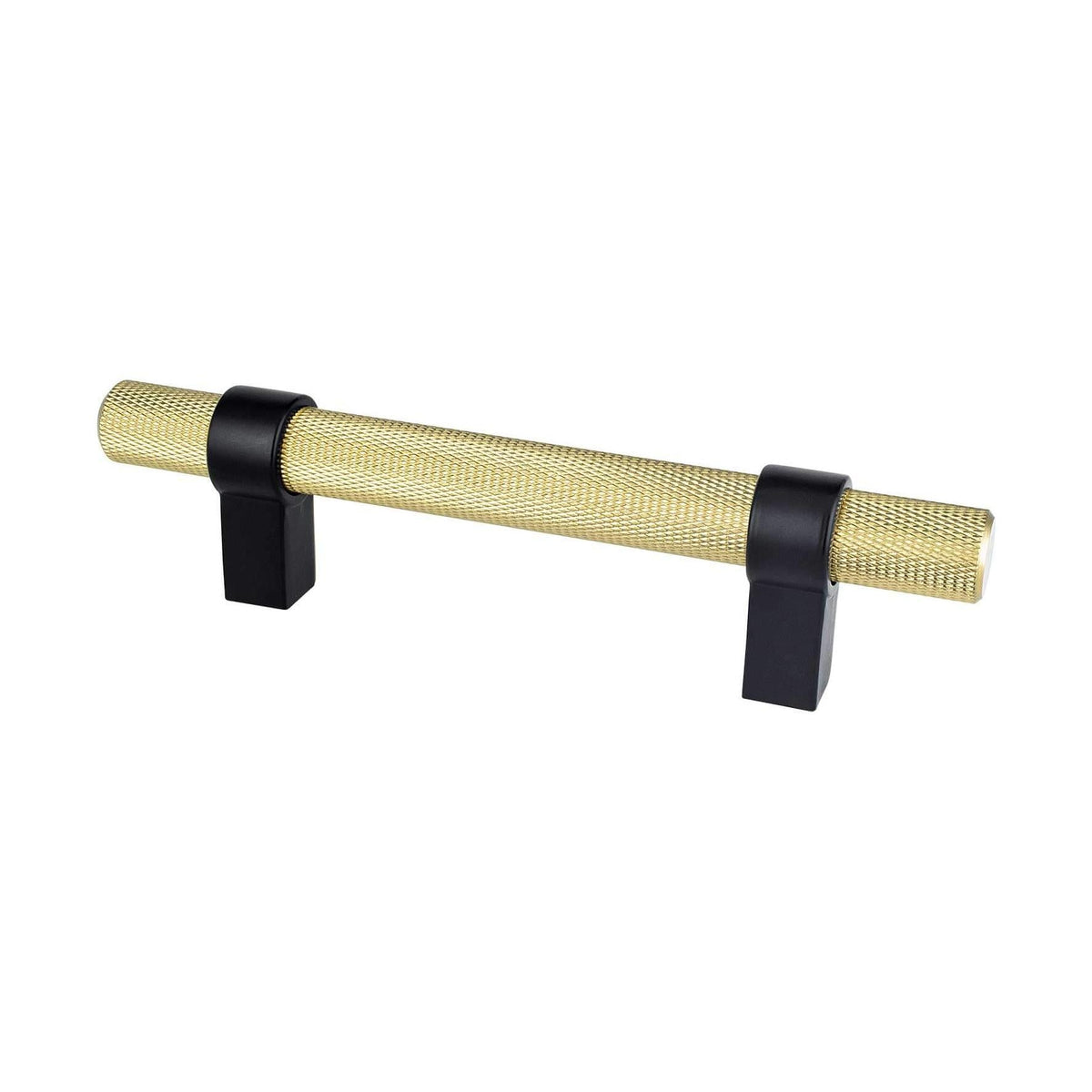 BERENSON Radial Reign Cabinet Knobs & Pulls - Modern Brushed Gold and Matte Black