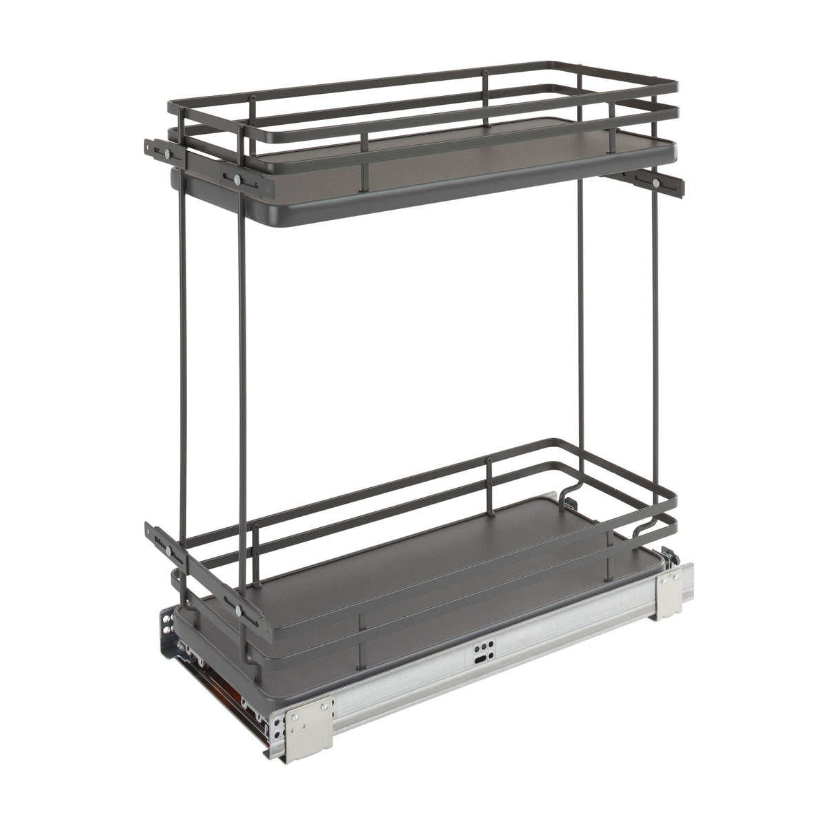 REV-A-SHELF 5322 SC Series Solid Bottom Flat Wire Two-Tier Contemporary Base Cabinet Pullout w/ BLUMOTION Soft-Close
