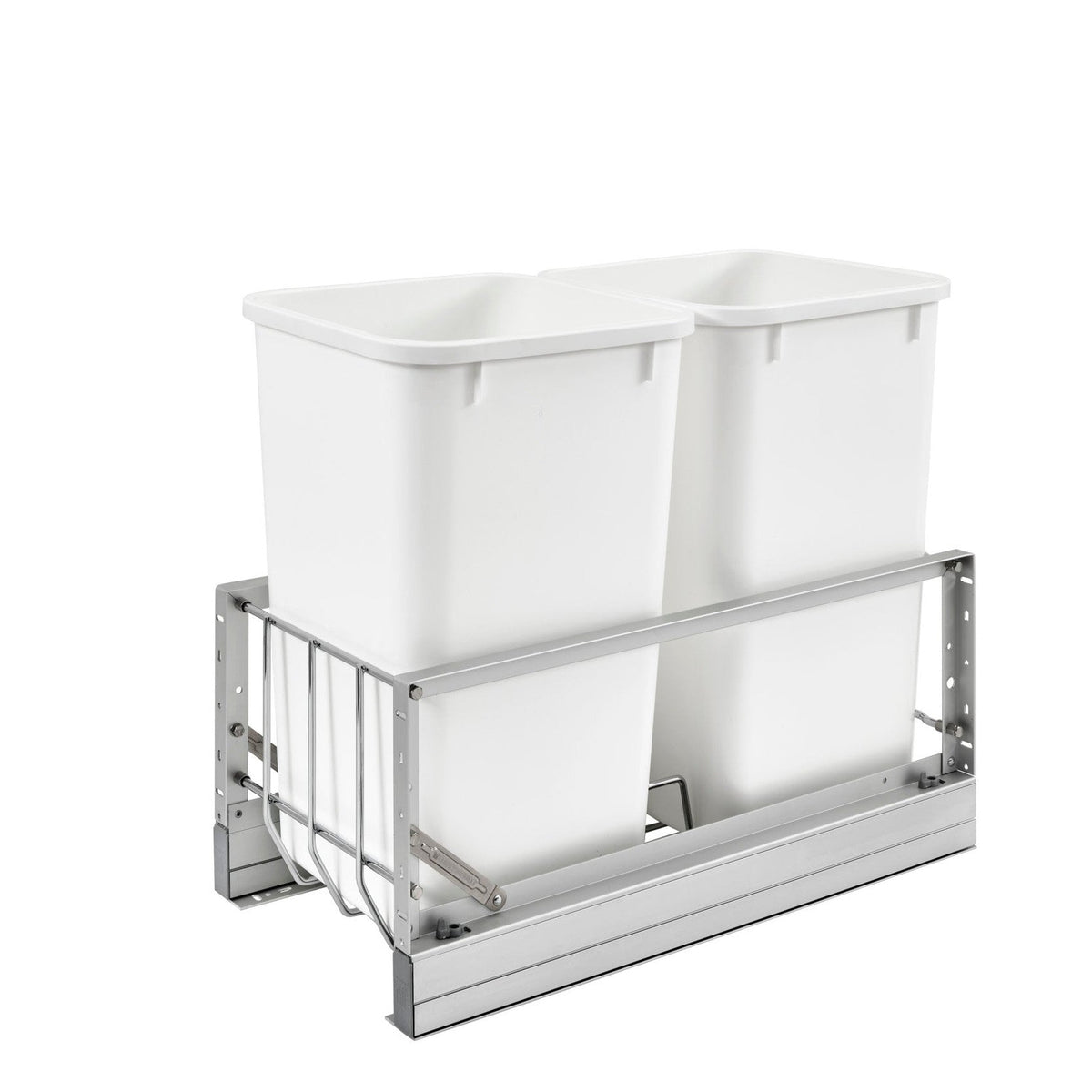 REV-A-SHELF 5349 Series Aluminum Pullout Waste Container w/ Soft-Close