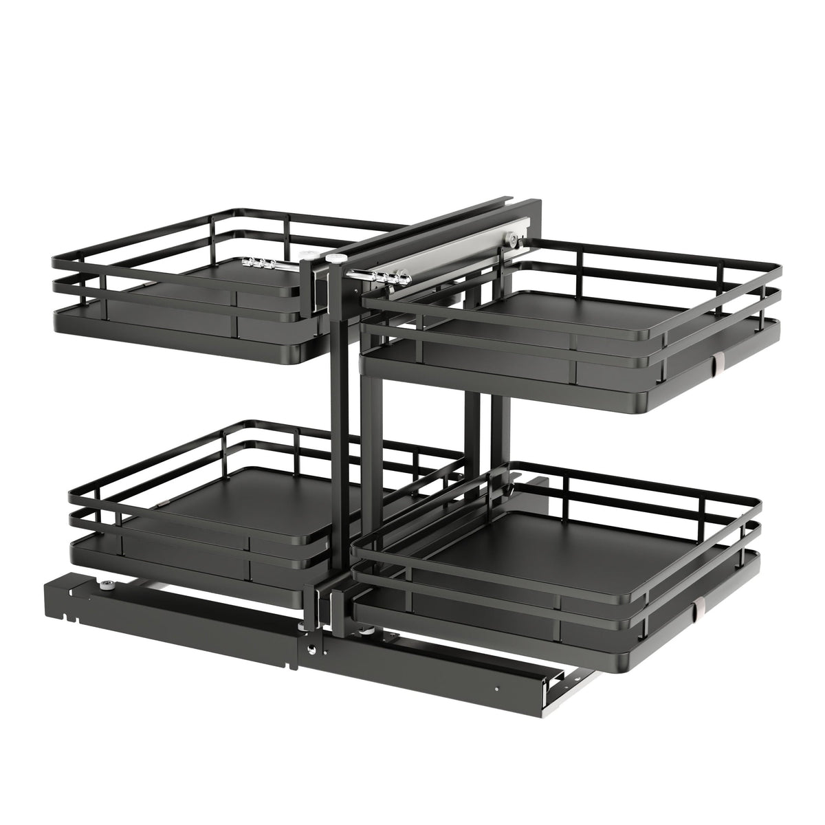 REV-A-SHELF 53PSPE Series Two-Tier Elite Optimizer w/ Soft-Close Blind Corner Organizer