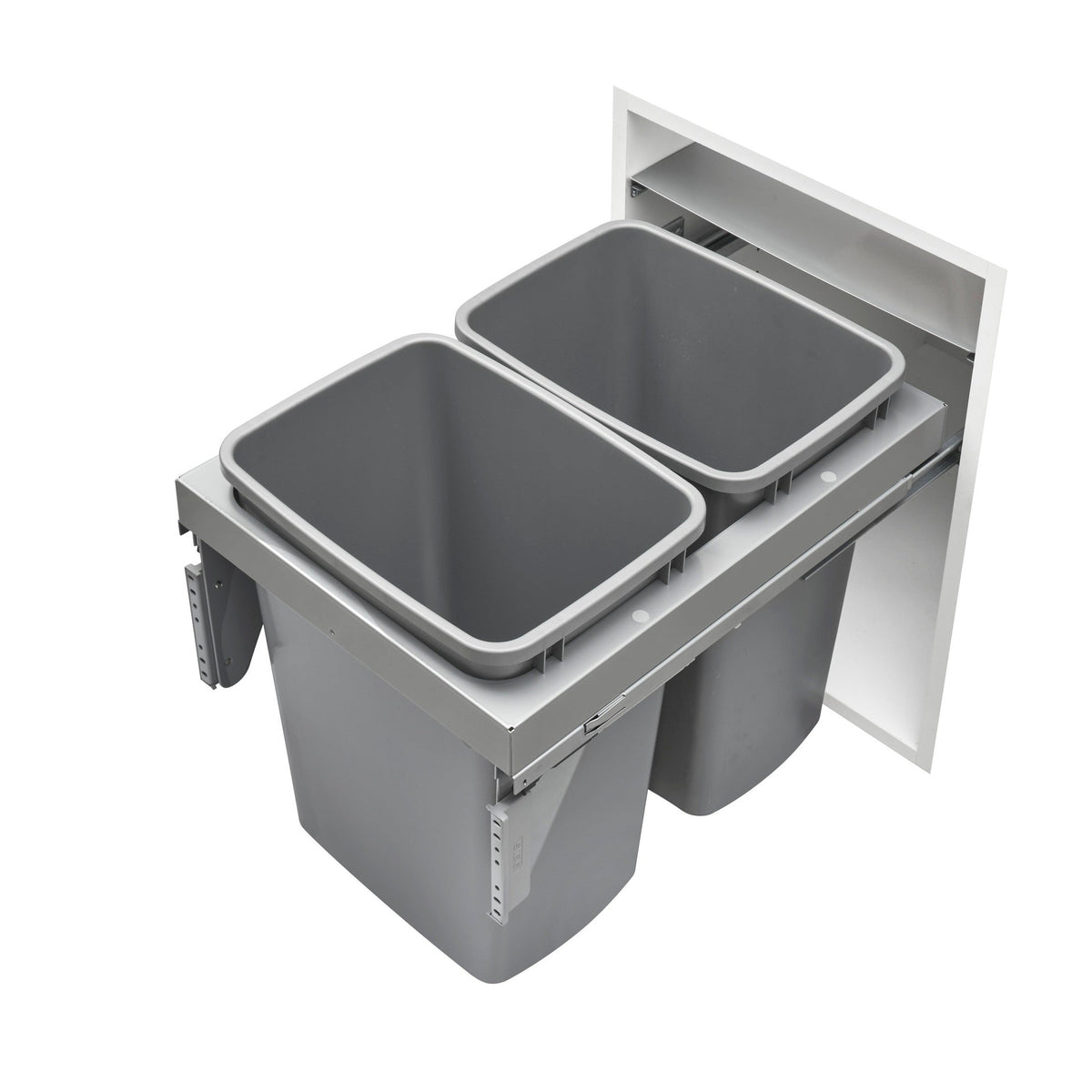 REV-A-SHELF 53TM Series Steel Top Mount Waste and Recycle Center Pullout Soft-Close