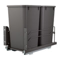 REV-A-SHELF 53WC Series Steel Bottom Mount Pullout Waste Container w/ Soft-Close
