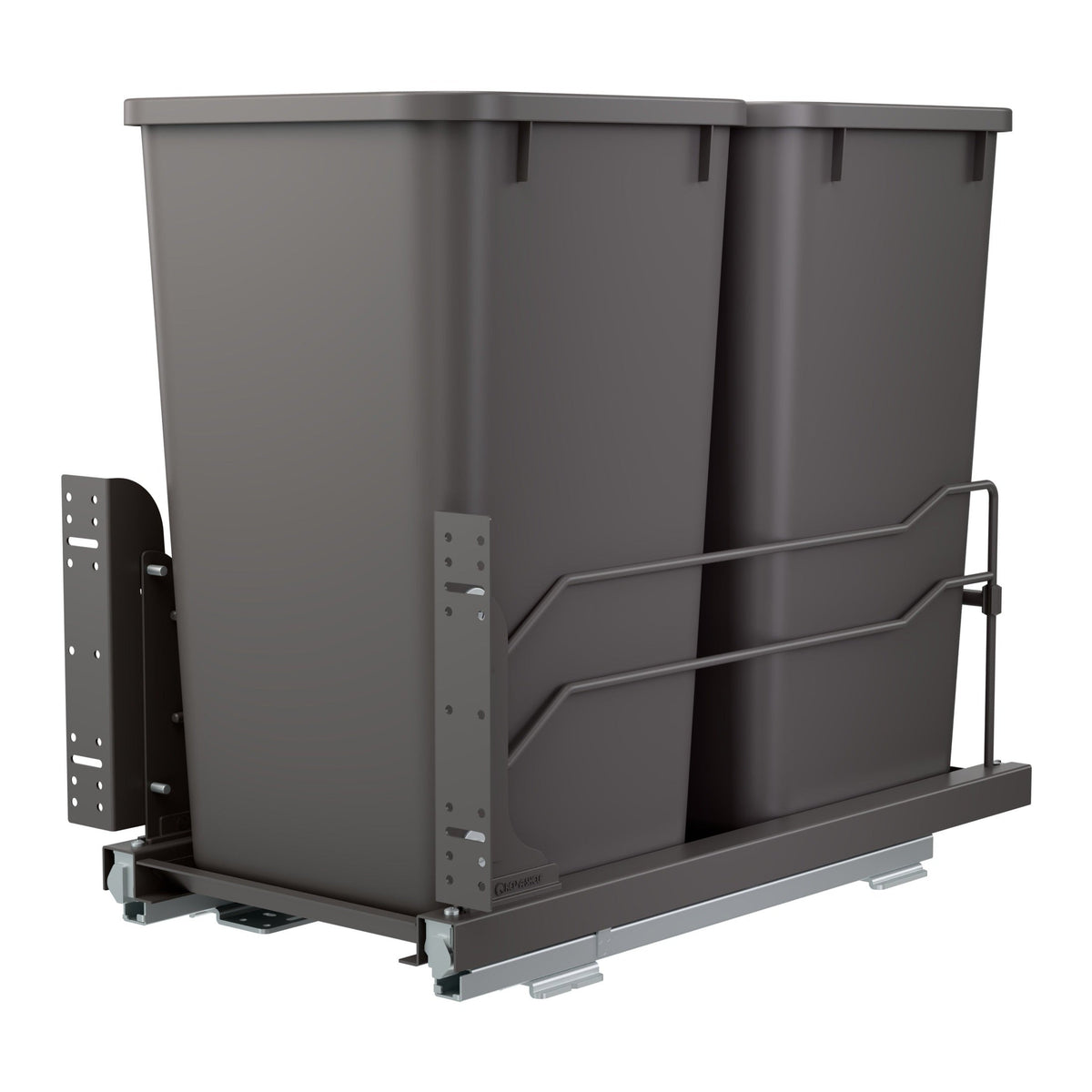 REV-A-SHELF 53WC Series Steel Bottom Mount Pullout Waste Container w/ Soft-Close