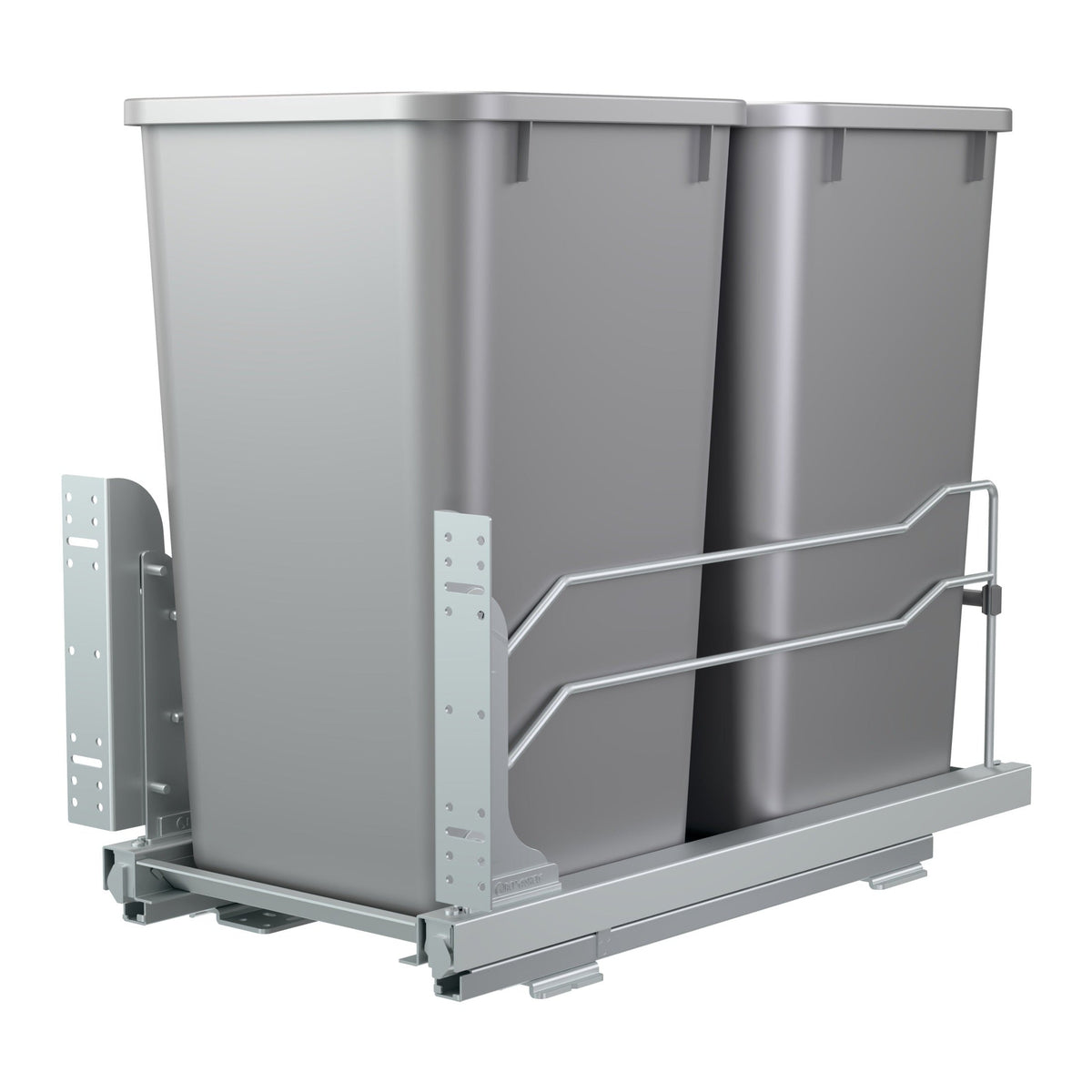 REV-A-SHELF 53WC Series Steel Bottom Mount Pullout Waste Container w/ Soft-Close