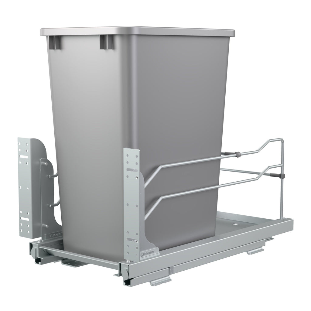 REV-A-SHELF 53WC Series Steel Bottom Mount Pullout Waste Container w/ Soft-Close