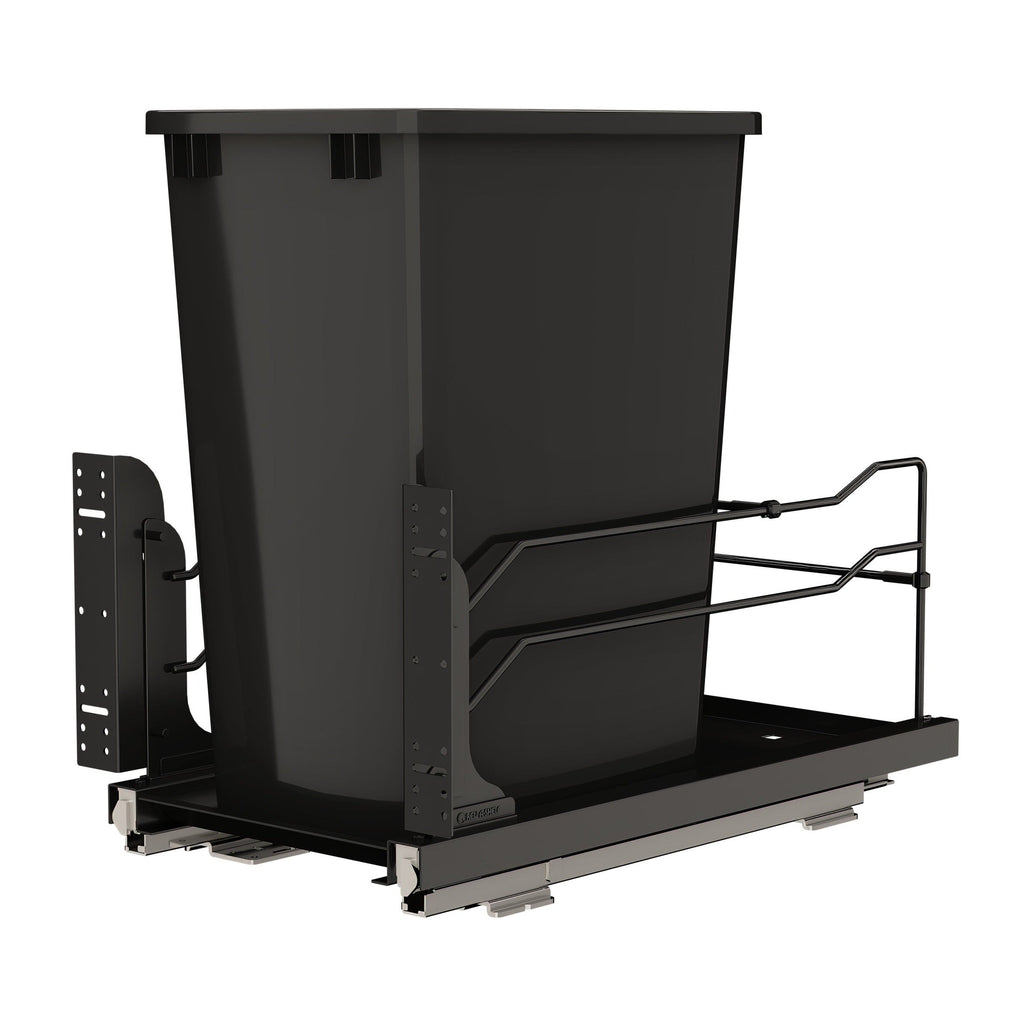 REV-A-SHELF 53WC Series Steel Bottom Mount Pullout Waste Container w/ Soft-Close