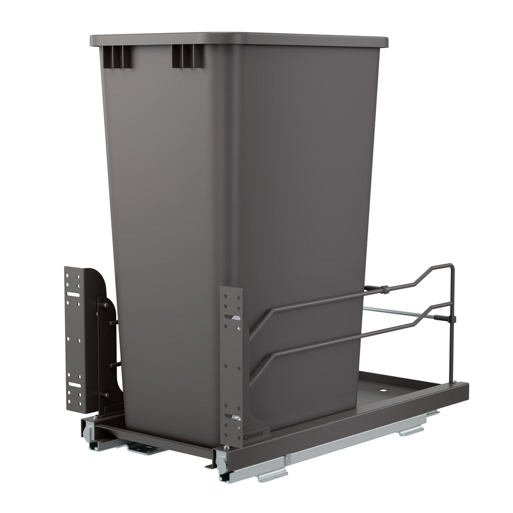REV-A-SHELF 53WC Series Steel Bottom Mount Pullout Waste Container w/ Soft-Close