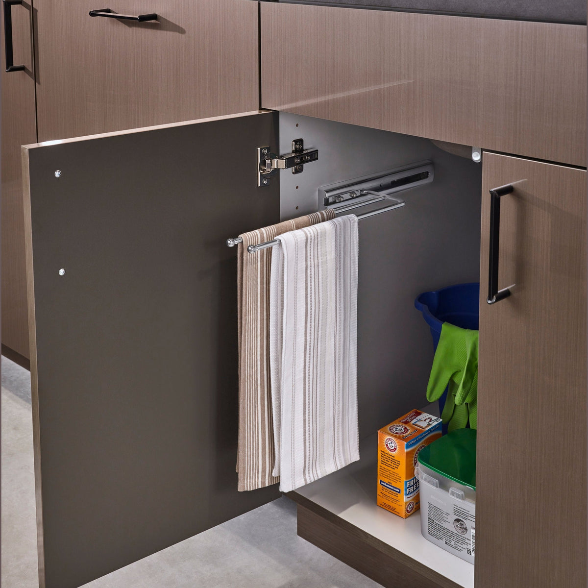 REV-A-SHELF 563 Series Undersink Pullout Dish Towel Bar