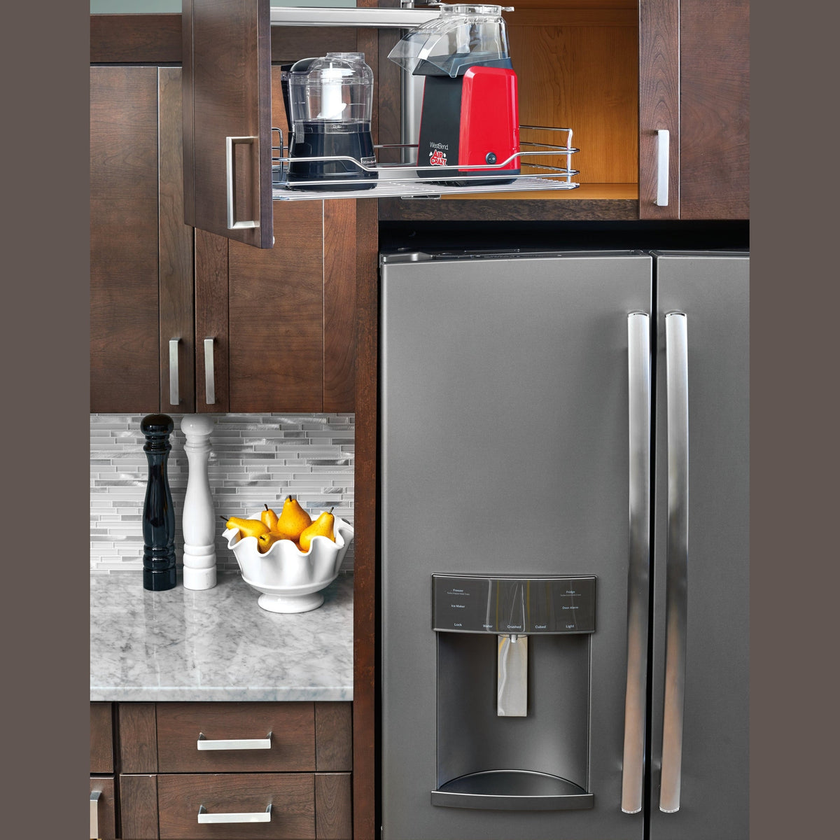 REV-A-SHELF 5708-15CR 15" Above Appliance Pullout Organizer