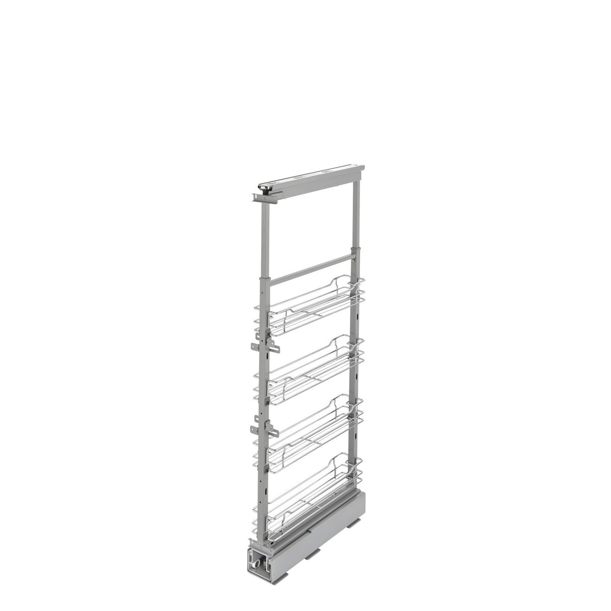 REV-A-SHELF 5743-CR Series Chrome Wire (4) Shelf Pullout w/ Soft-Close for Pantry