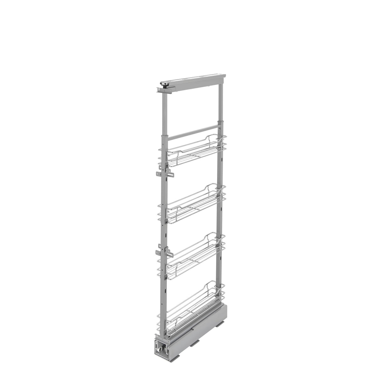 REV-A-SHELF 5750-CR Series Chrome Wire (4) Shelf Pullout w/ Soft-Close for Face Frame Pantry