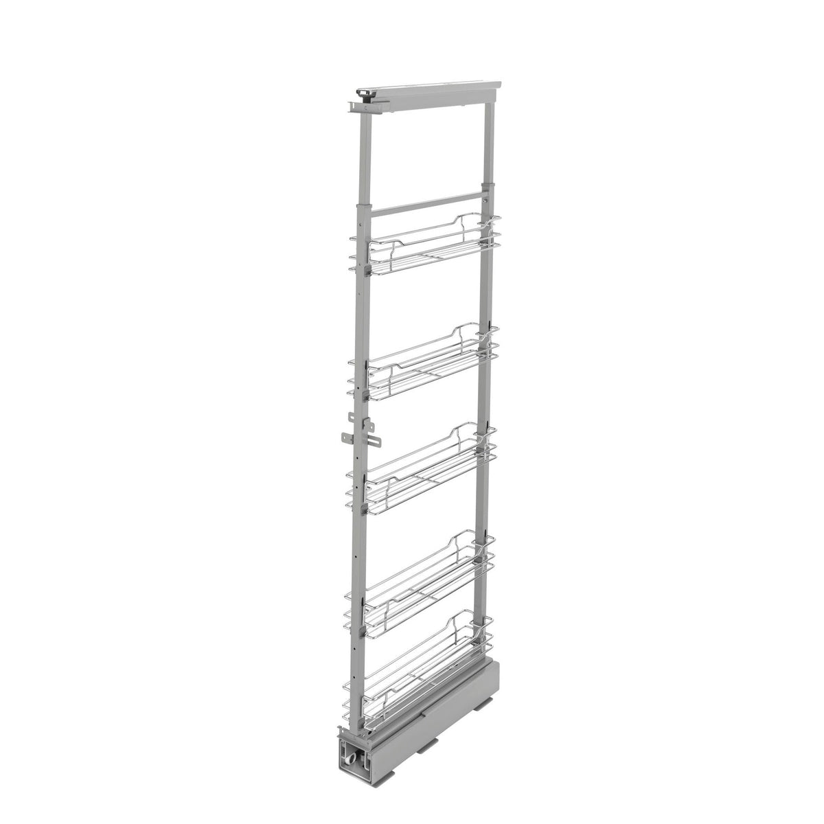 REV-A-SHELF 5758-CR Series Chrome Wire (5) Shelf Pullout w/ Soft-Close for Face Frame Pantry