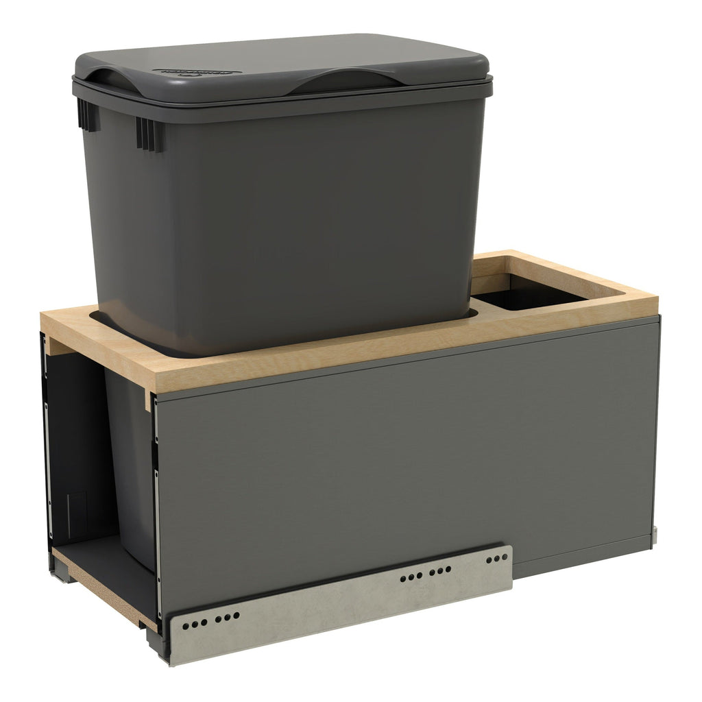 REV-A-SHELF 5LB Series LEGRABOX Pullout Waste Container w/ BLUM Soft-Close