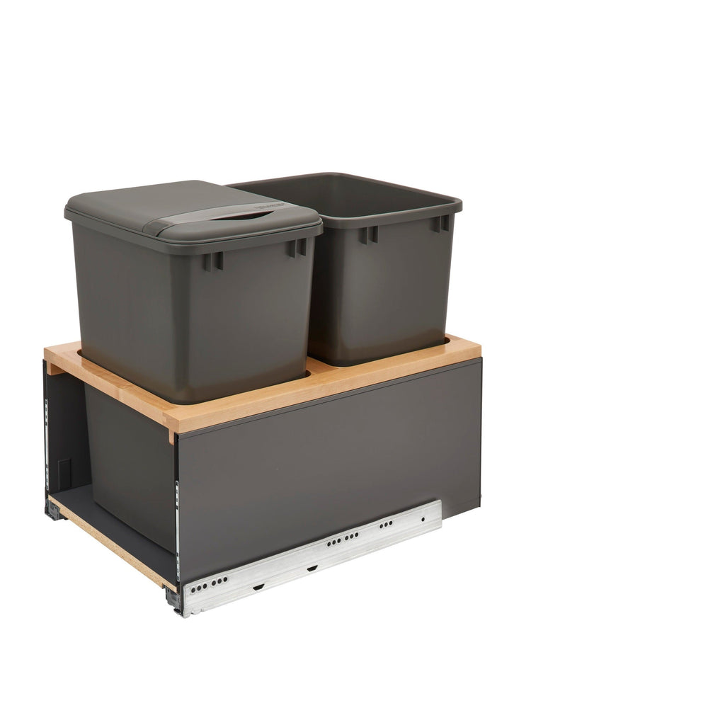 REV-A-SHELF 5LB Series LEGRABOX Pullout Waste Container w/ BLUM Soft-Close