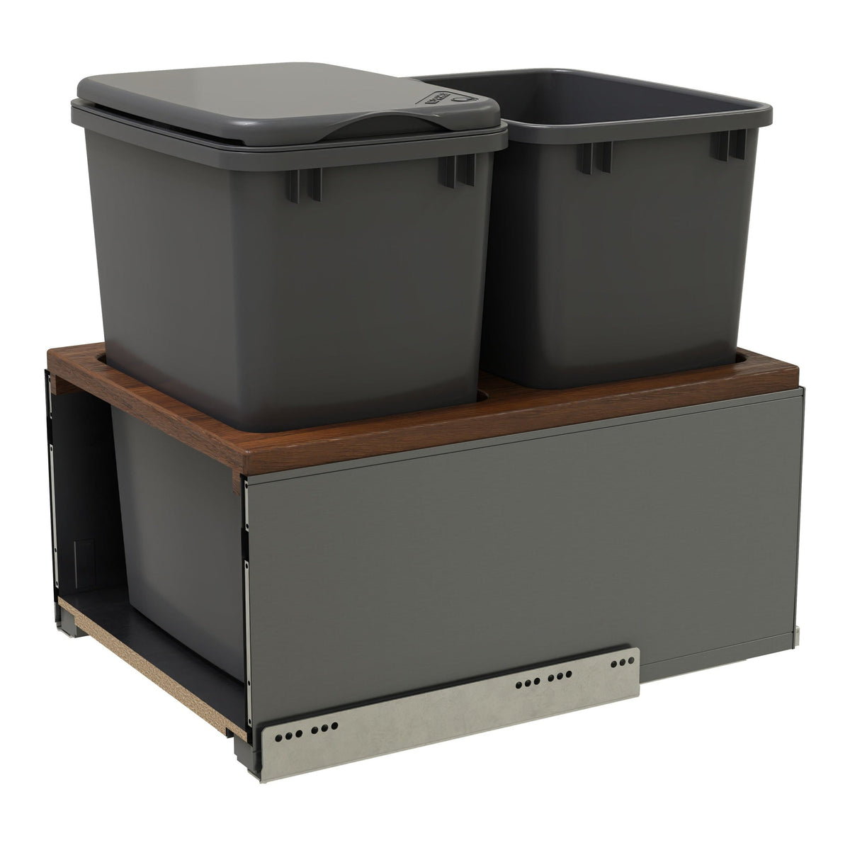 REV-A-SHELF 5LB Series LEGRABOX Pullout Waste Container w/ BLUM Soft-Close