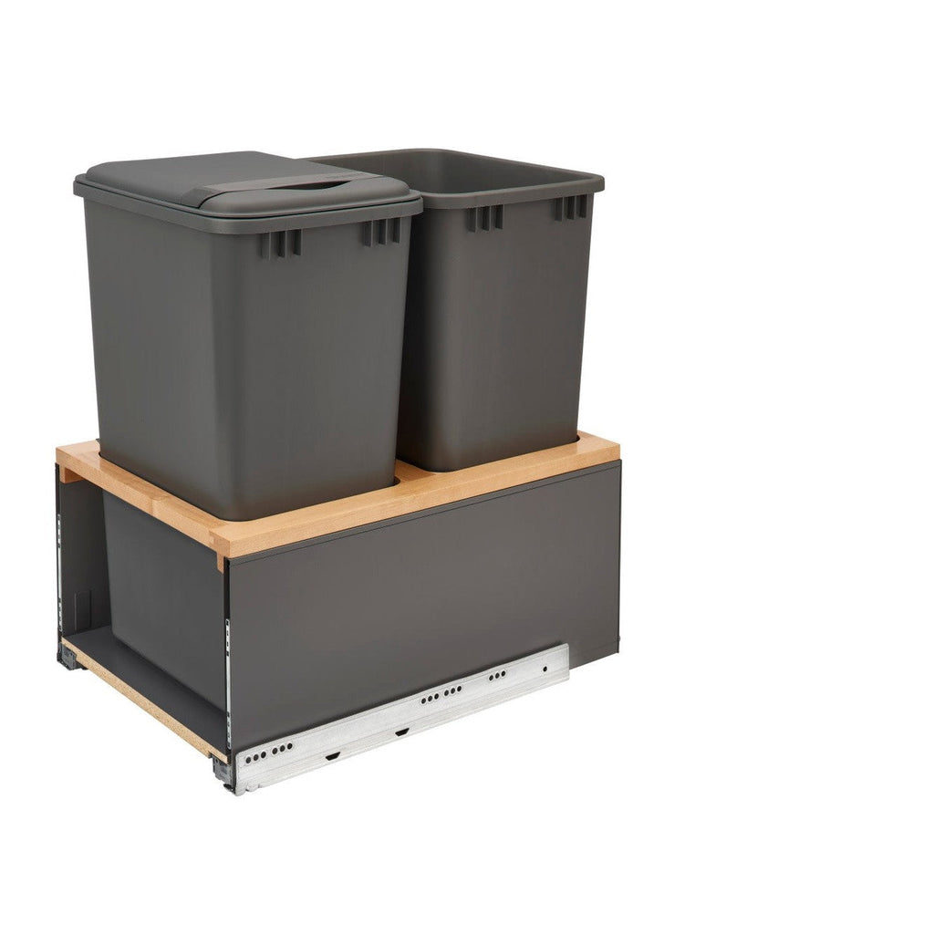 REV-A-SHELF 5LB Series LEGRABOX Pullout Waste Container w/ BLUM Soft-Close