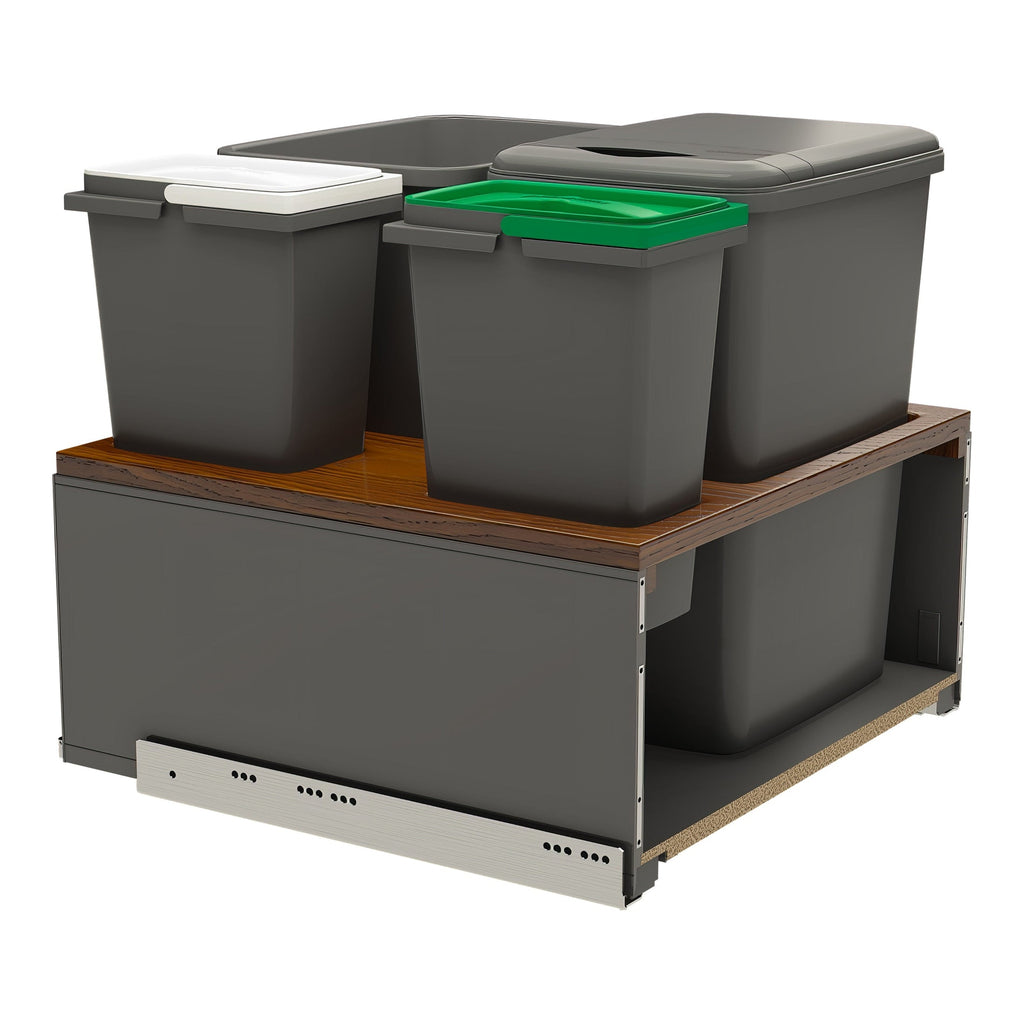 REV-A-SHELF 5LB Series LEGRABOX Pullout Waste Container w/ BLUM Soft-Close