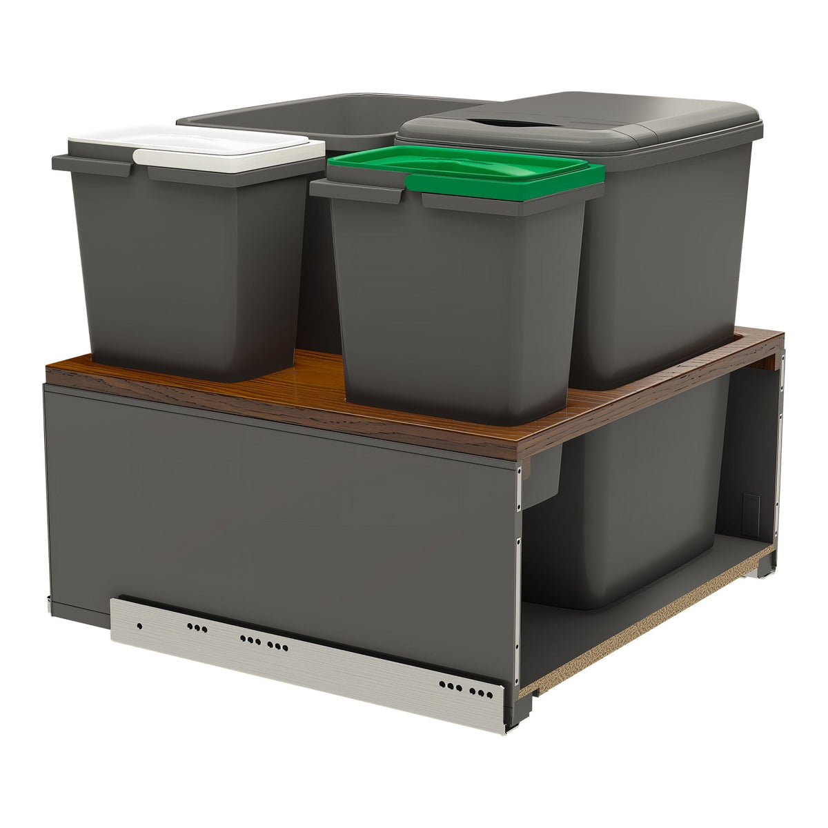 REV-A-SHELF 5LB Series LEGRABOX Pullout Waste Container w/ BLUM Soft-Close