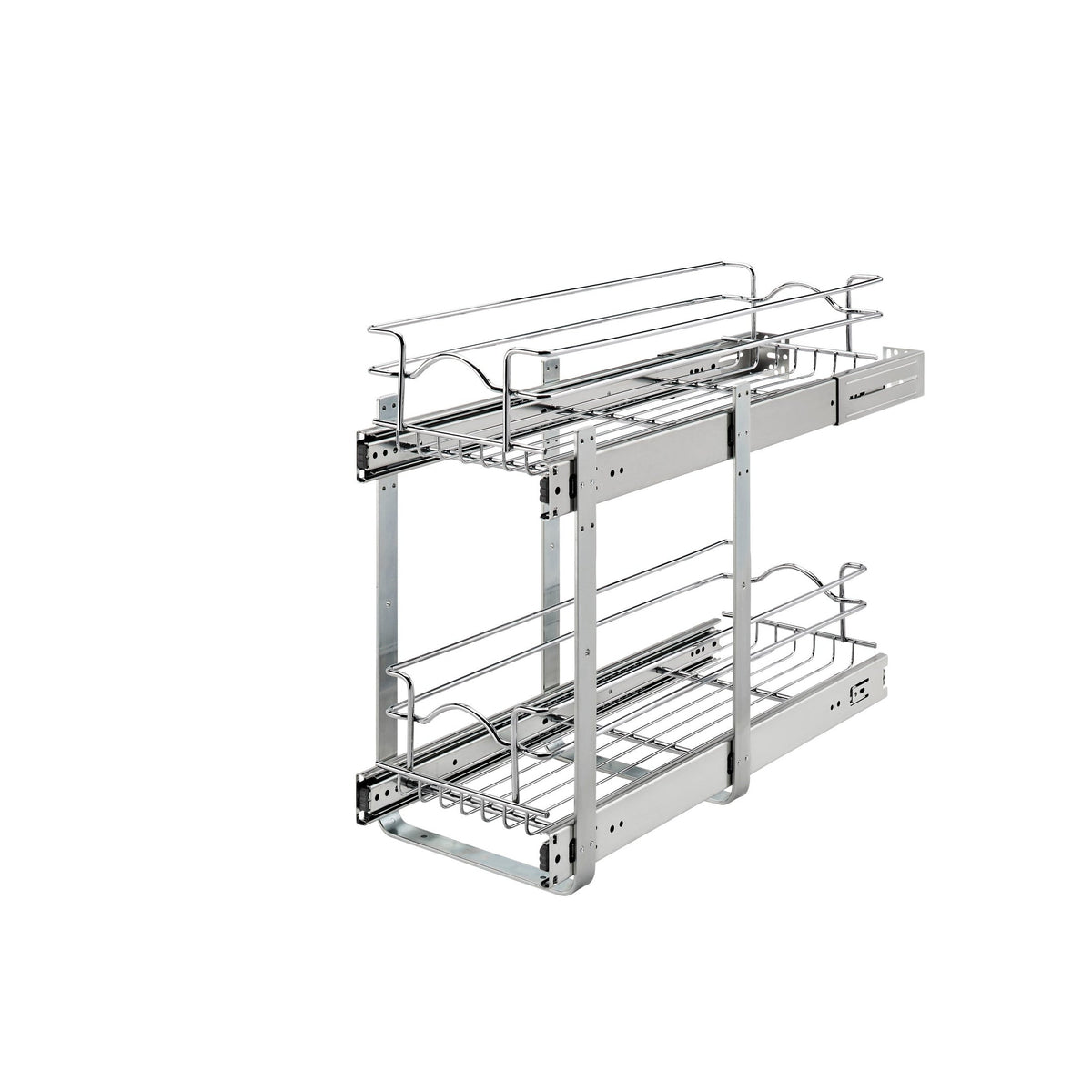 REV-A-SHELF 5WB2 Series Base Cabinet Pullout Chrome 2-Tier Wire Basket