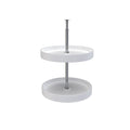REV-A-SHELF 6012 Series Polymer Full Circle 2 Shelf Lazy Susan W/Dependent Hardware For Corner Wall Cabinets
