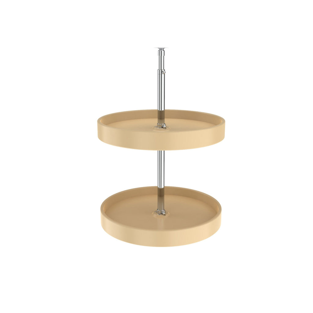 REV-A-SHELF 6012 Series Polymer Full Circle 2 Shelf Lazy Susan W/Dependent Hardware For Corner Wall Cabinets