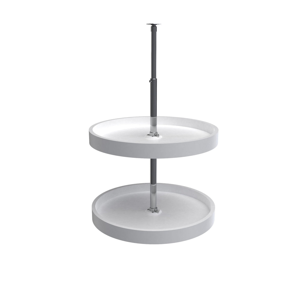 REV-A-SHELF 6012 Series Polymer Full Circle 2 Shelf Lazy Susan W/Dependent Hardware For Corner Wall Cabinets