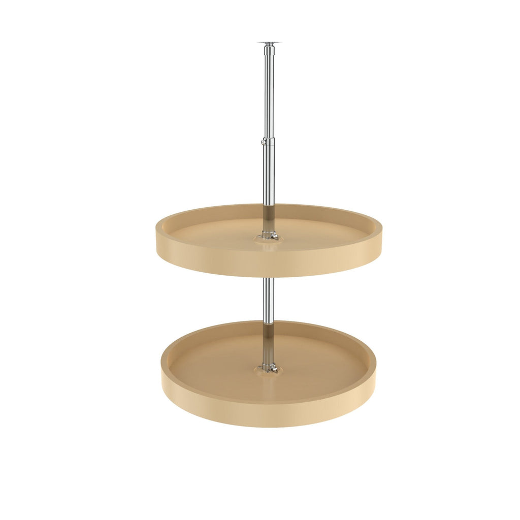 REV-A-SHELF 6012 Series Polymer Full Circle 2 Shelf Lazy Susan W/Dependent Hardware For Corner Wall Cabinets