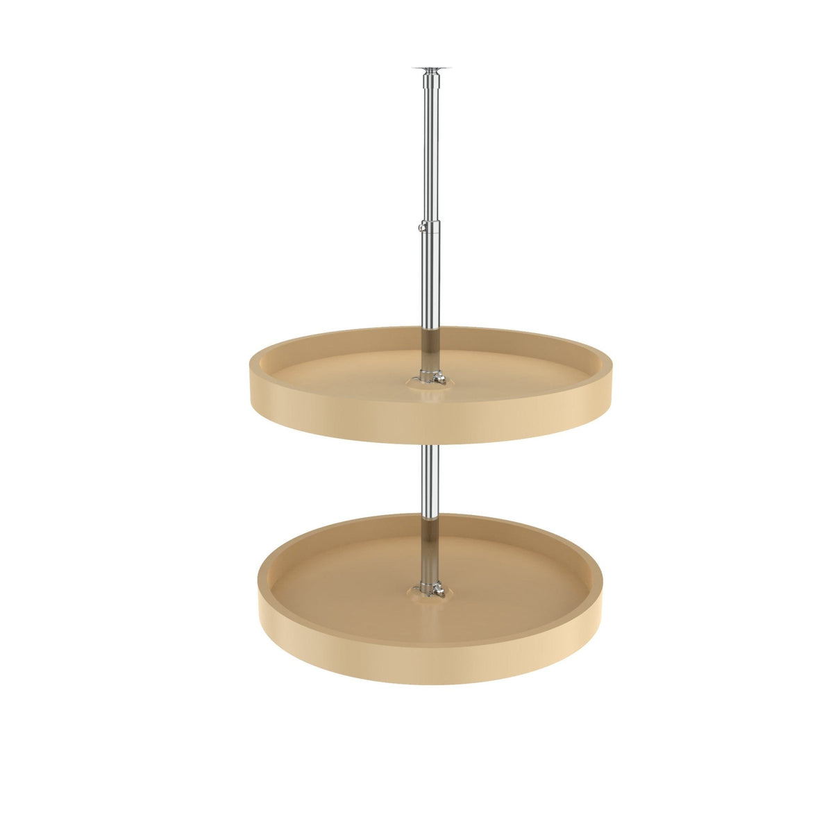 REV-A-SHELF 6012 Series Polymer Full Circle 2 Shelf Lazy Susan W/Dependent Hardware For Corner Wall Cabinets