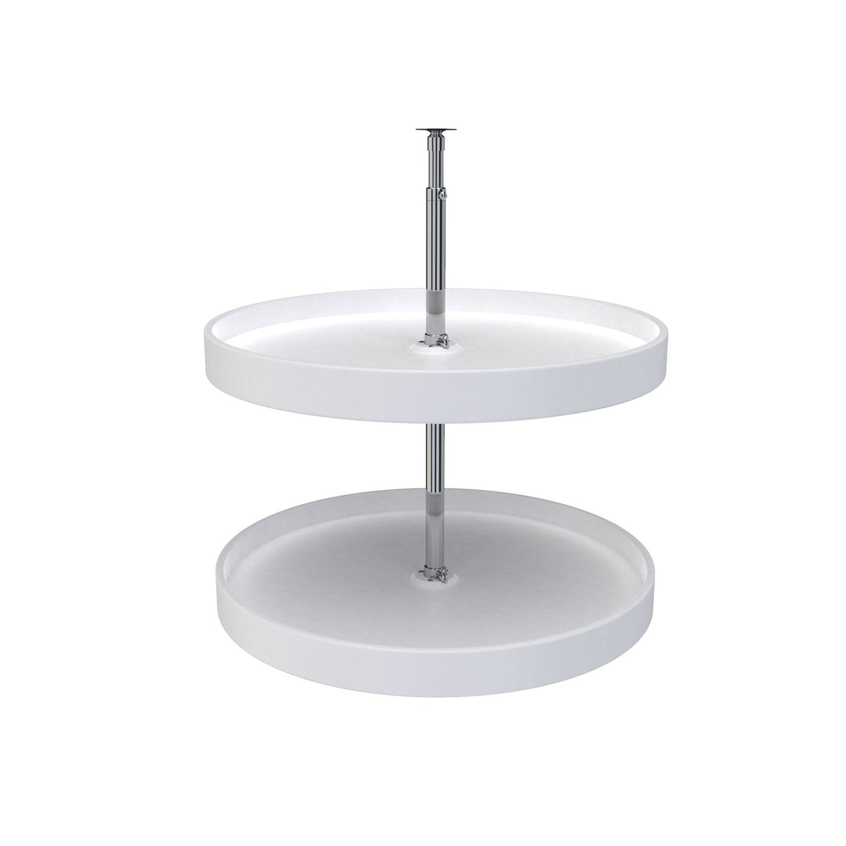REV-A-SHELF 6012 Series Polymer Full Circle 2 Shelf Lazy Susan W/Dependent Hardware For Corner Wall Cabinets