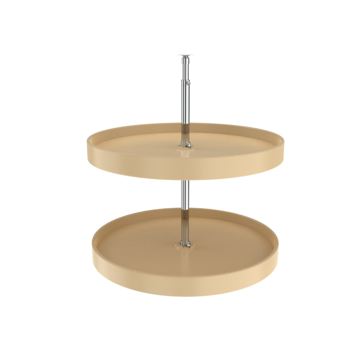 REV-A-SHELF 6012 Series Polymer Full Circle 2 Shelf Lazy Susan W/Dependent Hardware For Corner Wall Cabinets