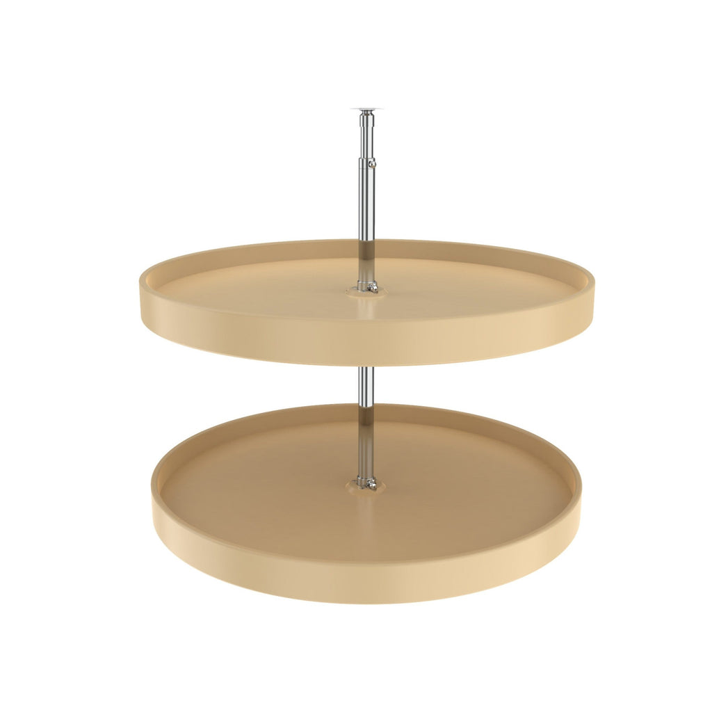 REV-A-SHELF 6012 Series Polymer Full Circle 2 Shelf Lazy Susan W/Dependent Hardware For Corner Wall Cabinets