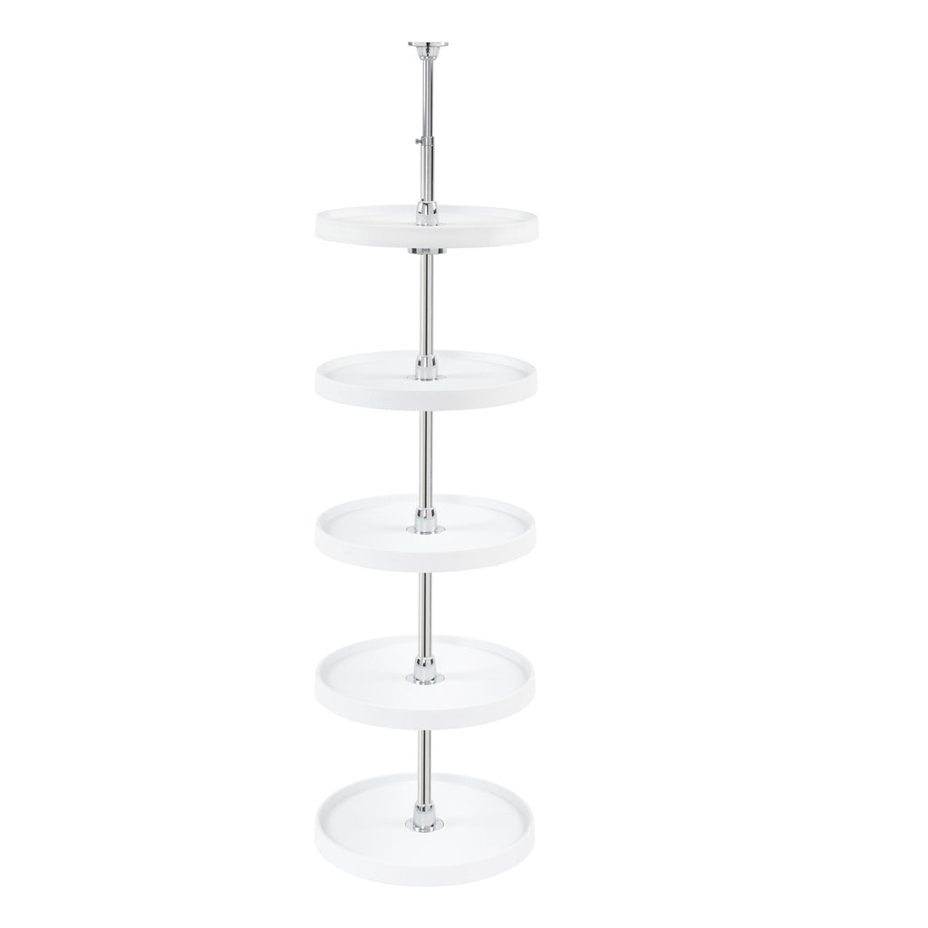 REV-A-SHELF 6065 Series Polymer Full Circle 5 Shelf Lazy Susans For Tall Pantry Cabinets