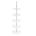 REV-A-SHELF 6065 Series Polymer Full Circle 5 Shelf Lazy Susans For Tall Pantry Cabinets