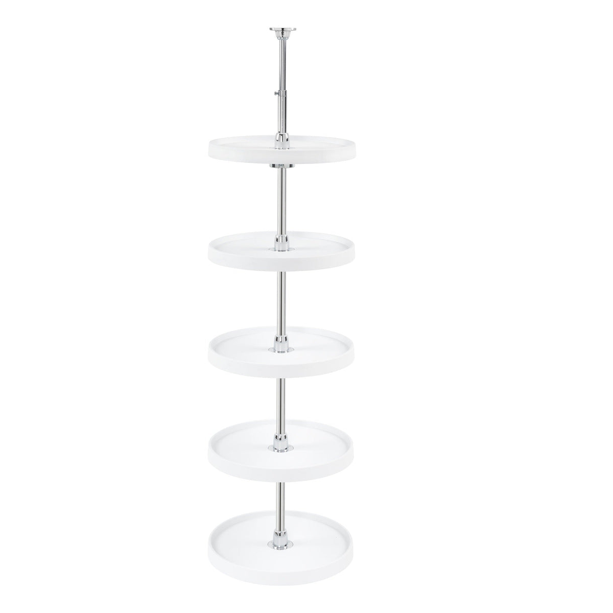 REV-A-SHELF 6065 Series Polymer Full Circle 5 Shelf Lazy Susans For Tall Pantry Cabinets