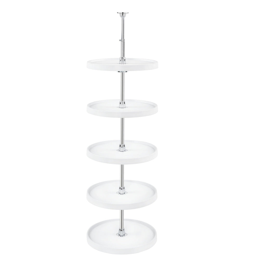 REV-A-SHELF 6065 Series Polymer Full Circle 5 Shelf Lazy Susans For Tall Pantry Cabinets