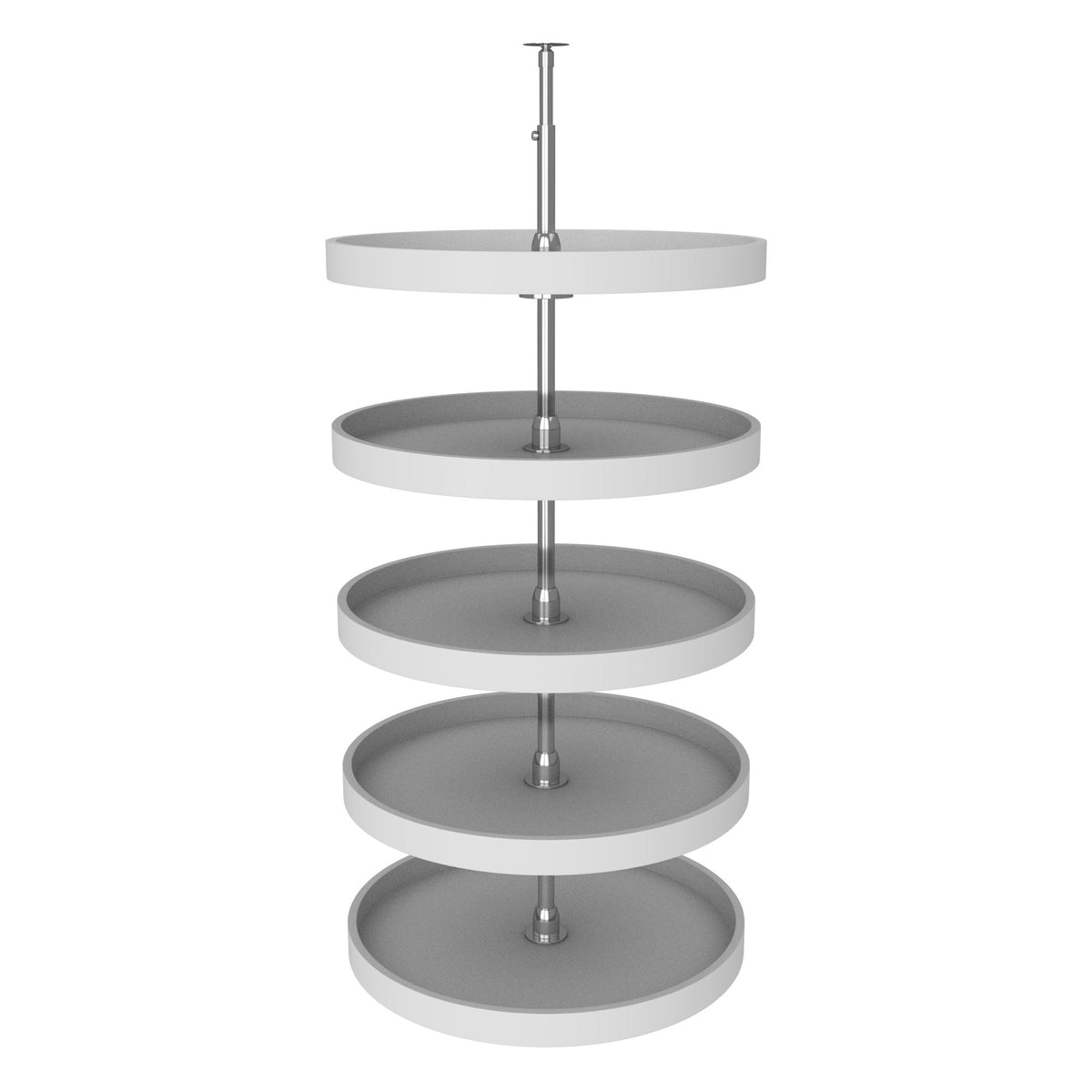 REV-A-SHELF 6065 Series Polymer Full Circle 5 Shelf Lazy Susans For Tall Pantry Cabinets