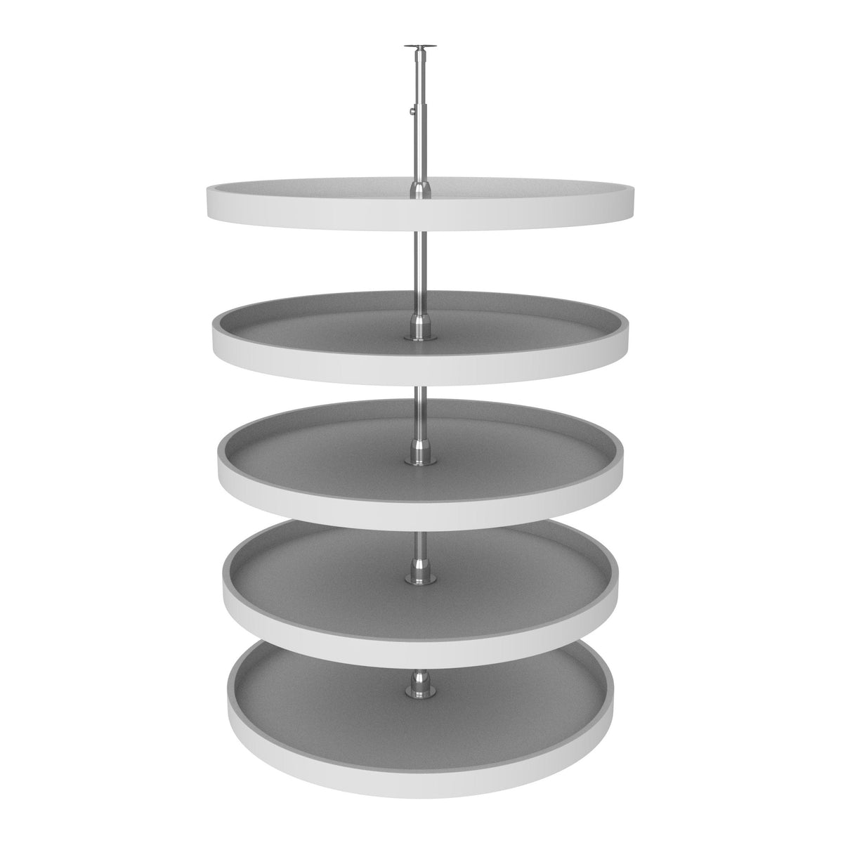 REV-A-SHELF 6065 Series Polymer Full Circle 5 Shelf Lazy Susans For Tall Pantry Cabinets